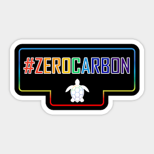 hashtag Zerocarbon Sticker